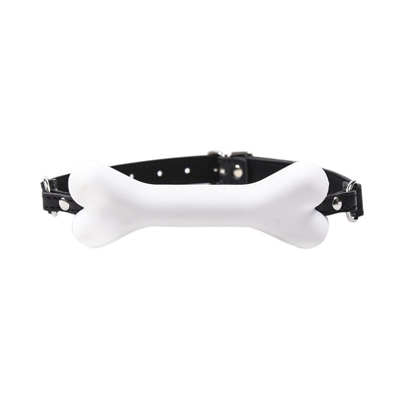 Kinky Puppy Baillon SM Os Blanc
